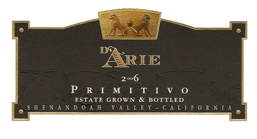 Pri 2006 Primitivo Primitivo (mitivo grown)
